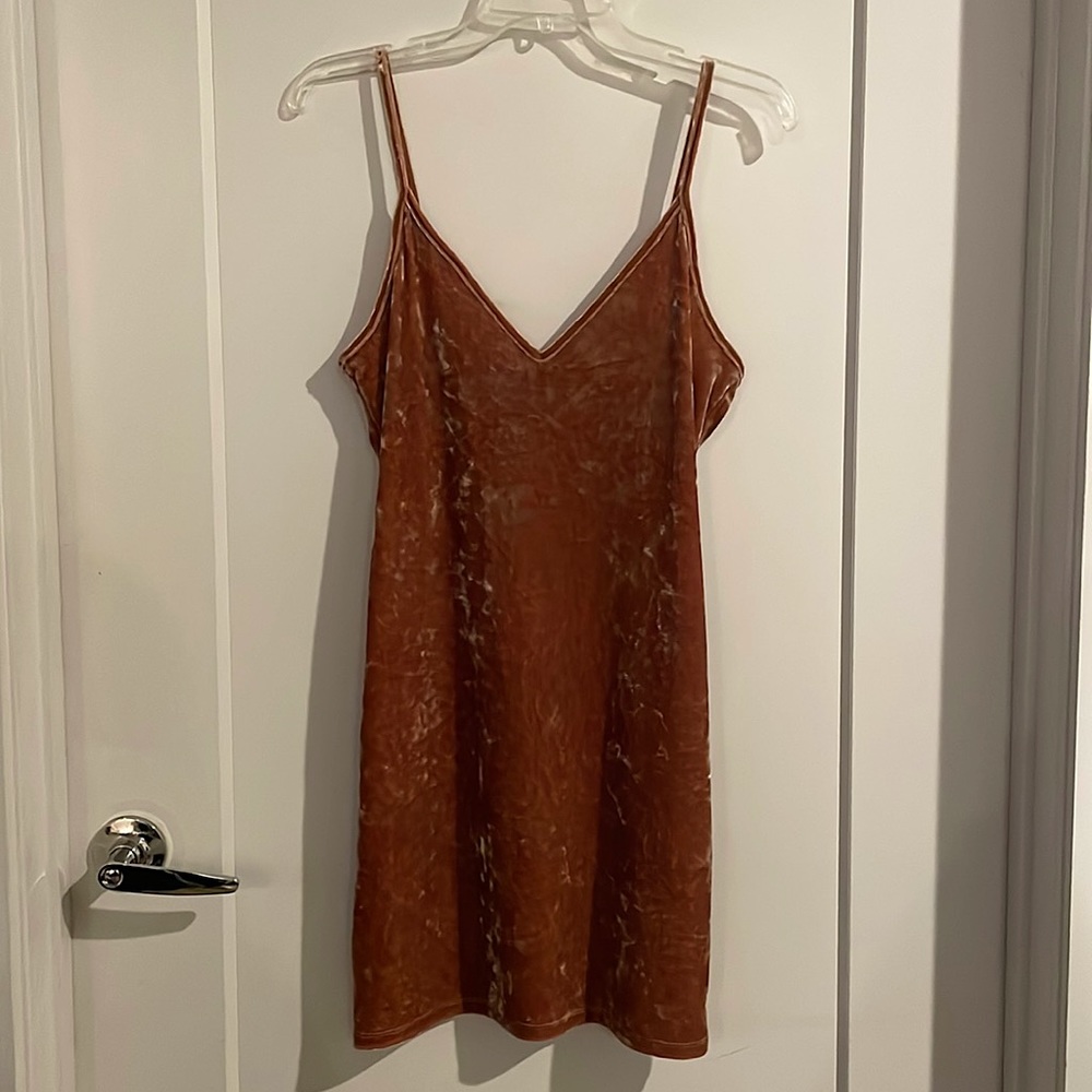Crushed Velvet Strappy Dress